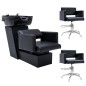 vidaXL Lavacabezas y sillones de peluquería de cuero sintético vidaXL Lavacabezas y sillones de peluquería de cuero sintético