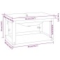 vidaXL Estructura de baño con lavabo incorporado hierro negro vidaXL Estructura de baño con lavabo incorporado hierro negro