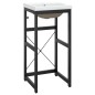 vidaXL Estructura de baño con lavabo incorporado hierro negro vidaXL Estructura de baño con lavabo incorporado hierro negro