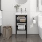vidaXL Estructura de baño con lavabo incorporado hierro negro vidaXL Estructura de baño con lavabo incorporado hierro negro