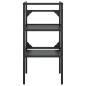 vidaXL Estructura de baño con lavabo incorporado hierro negro vidaXL Estructura de baño con lavabo incorporado hierro negro