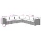 vidaXL Set de muebles de jardín 7 pzas y cojines ratán sintético negro vidaXL Set de muebles de jardín 7 pzas y cojines ratán sintético negro