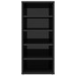 vidaXL Mueble zapatero madera contrachapada negro brillo 31,5x35x70 cm vidaXL Mueble zapatero madera contrachapada negro brillo 31,5x35x70 cm