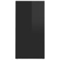 vidaXL Mueble zapatero madera contrachapada negro brillo 31,5x35x70 cm vidaXL Mueble zapatero madera contrachapada negro brillo 31,5x35x70 cm
