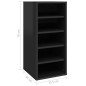 vidaXL Mueble zapatero madera contrachapada negro brillo 31,5x35x70 cm vidaXL Mueble zapatero madera contrachapada negro brillo 31,5x35x70 cm
