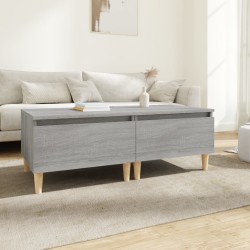 vidaXL Mesas auxiliares 2 uds contrachapada gris Sonoma 50x46x35 cm