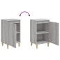 vidaXL Mesitas de noche 2 uds madera contrachapada gris 40x35x70 cm vidaXL Mesitas de noche 2 uds madera contrachapada gris 40x35x70 cm