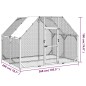 vidaXL Gallinero madera maciza de pino impregnada 268x200x190 cm vidaXL Gallinero madera maciza de pino impregnada 268x200x190 cm