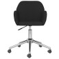 vidaXL Sillas de comedor giratorias 2 unidades tela negro vidaXL Sillas de comedor giratorias 2 unidades tela negro