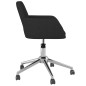vidaXL Sillas de comedor giratorias 2 unidades tela negro vidaXL Sillas de comedor giratorias 2 unidades tela negro
