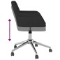 vidaXL Sillas de comedor giratorias 2 unidades tela negro vidaXL Sillas de comedor giratorias 2 unidades tela negro