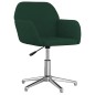 vidaXL Sillas de comedor giratorias 2 uds tela verde oscuro vidaXL Sillas de comedor giratorias 2 uds tela verde oscuro