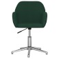 vidaXL Sillas de comedor giratorias 2 uds tela verde oscuro vidaXL Sillas de comedor giratorias 2 uds tela verde oscuro
