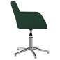 vidaXL Sillas de comedor giratorias 2 uds tela verde oscuro vidaXL Sillas de comedor giratorias 2 uds tela verde oscuro