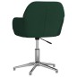 vidaXL Sillas de comedor giratorias 2 uds tela verde oscuro vidaXL Sillas de comedor giratorias 2 uds tela verde oscuro