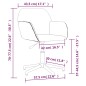 vidaXL Sillas de comedor giratorias 2 uds tela verde oscuro vidaXL Sillas de comedor giratorias 2 uds tela verde oscuro