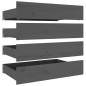 vidaXL Estructura de cama con cajones gris 150x200 cm