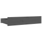 vidaXL Estructura de cama con cajones gris 150x200 cm