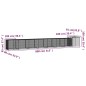 vidaXL Jaula de gallinas acero galvanizado antracita 800x91x100 cm vidaXL Jaula de gallinas acero galvanizado antracita 800x91x100 cm