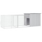 vidaXL Gallinero de acero galvanizado gris 300x91x100 cm vidaXL Gallinero de acero galvanizado gris 300x91x100 cm