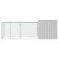 vidaXL Gallinero de acero galvanizado gris 300x91x100 cm vidaXL Gallinero de acero galvanizado gris 300x91x100 cm