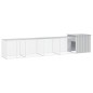 vidaXL Gallinero de acero galvanizado gris 500x91x100 cm vidaXL Gallinero de acero galvanizado gris 500x91x100 cm