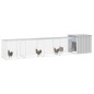 vidaXL Gallinero de acero galvanizado gris 500x91x100 cm vidaXL Gallinero de acero galvanizado gris 500x91x100 cm