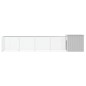 vidaXL Gallinero de acero galvanizado gris 500x91x100 cm vidaXL Gallinero de acero galvanizado gris 500x91x100 cm