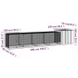 vidaXL Gallinero de acero galvanizado gris 500x91x100 cm vidaXL Gallinero de acero galvanizado gris 500x91x100 cm
