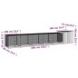 vidaXL Jaula de gallinas acero galvanizado antracita 600x91x100 cm vidaXL Jaula de gallinas acero galvanizado antracita 600x91x100 cm