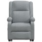 vidaXL Sillón de masaje elevable tela gris claro