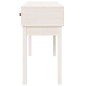 vidaXL Mesa consola de madera maciza de pino blanco 114x40x75 cm vidaXL Mesa consola de madera maciza de pino blanco 114x40x75 cm