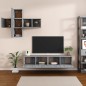vidaXL Set de muebles de TV 7 pzas madera contrachapada gris sonoma vidaXL Set de muebles de TV 7 pzas madera contrachapada gris sonoma