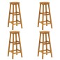 vidaXL Juego muebles de bar para jardín 5 pzas madera maciza de acacia vidaXL Juego muebles de bar para jardín 5 pzas madera maciza de acacia