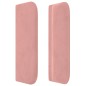 vidaXL Cabecero de terciopelo rosa 203x16x78/88 cm
