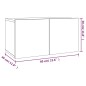 vidaXL Set de muebles para TV 2 pzas madera contrachapada roble marrón