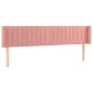 vidaXL Cabecero con LED de terciopelo rosa 203x16x78/88 cm vidaXL Cabecero con LED de terciopelo rosa 203x16x78/88 cm