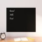 vidaXL Pizarra magnética de pared vidrio templado negro 60x50 cm vidaXL Pizarra magnética de pared vidrio templado negro 60x50 cm