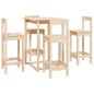 vidaXL Set de bar 5 piezas madera maciza de pino vidaXL Set de bar 5 piezas madera maciza de pino