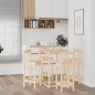 vidaXL Set de bar 5 piezas madera maciza de pino vidaXL Set de bar 5 piezas madera maciza de pino