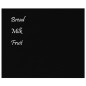 vidaXL Pizarra magnética de pared vidrio templado negro 60x50 cm vidaXL Pizarra magnética de pared vidrio templado negro 60x50 cm