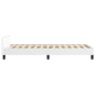 vidaXL Estructura de cama con cabecero cuero sintético blanco 80x200cm vidaXL Estructura de cama con cabecero cuero sintético blanco 80x200cm