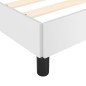 vidaXL Estructura de cama con cabecero cuero sintético blanco 80x200cm vidaXL Estructura de cama con cabecero cuero sintético blanco 80x200cm
