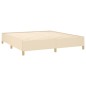 vidaXL Cama box spring con colchón tela color crema 160x200 cm vidaXL Cama box spring con colchón tela color crema 160x200 cm