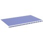 vidaXL Tela de repuesto para toldo azul y blanco 6x3,5 m vidaXL Tela de repuesto para toldo azul y blanco 6x3,5 m