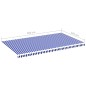 vidaXL Tela de repuesto para toldo azul y blanco 6x3,5 m vidaXL Tela de repuesto para toldo azul y blanco 6x3,5 m