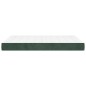 vidaXL Colchón muelles ensacados terciopelo verde oscuro 140x190x20 cm vidaXL Colchón muelles ensacados terciopelo verde oscuro 140x190x20 cm