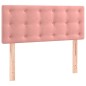 vidaXL Cama box spring con colchón terciopelo rosa 90x200 cm vidaXL Cama box spring con colchón terciopelo rosa 90x200 cm