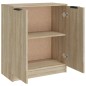 vidaXL Aparador de madera contrachapada roble Sonoma 60x30x70 cm