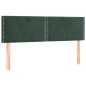 vidaXL Cama box spring colchón y LED terciopelo verde oscuro 140x190cm vidaXL Cama box spring colchón y LED terciopelo verde oscuro 140x190cm